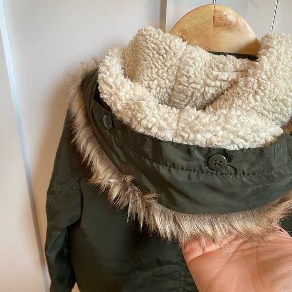 ❄️ 1.5-2.5y H&M Kids Army Green Winter Jacket - Picture 6 of 11